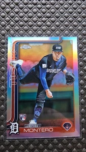 2025 Topps Chrome Baseball - Keider Montero RC #7 Refractor Detroit Tigers - Bild 1 von 2