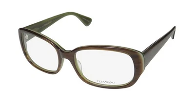 NUEVAS GAFAS VERA WANG VE04 54-17-135 SQUARE MO BORDE COMPLETO MUJER PLÁSTICO MARRÓN Foto 1 de 4