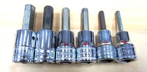 Juego de destornilladores de broca Allen hexagonal métrica Snap-On 6 piezas 3/8 de 4 mm a 9 mm - Imagen 1 de 4