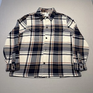 Marks And Spencer Overshirt Mens 2XL Checked Shacket Flannel Lumberjack Button - Picture 1 of 16
