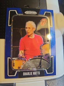 2025 Prizm Rolling Stones Charlie Watts #9 Blue Prizm PACK FRESH Trading Card  - Picture 1 of 2