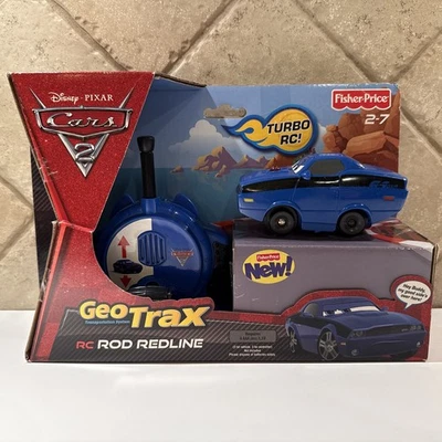 NEW-GEOTRAX TRAIN AND REMOTE - Disney Pixar RC Cars 2 - Rod Redline - V9966 - Image 1 of 4