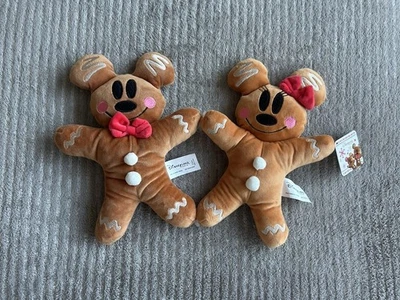 Disneyland Minnie And Mickey Mouse Gingerbread Men New With Tags - Image 1 of 4