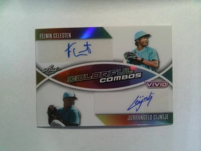 2025 Leaf Vivid - Dual Autograph - Felnin Celesten & Jurrangelo Cijntje #1/5 - Image 1 of 2