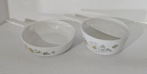 Vintage Corning Ware 2er Set Blumenstrauß Pfannen P-82-B / P-83-B - Bild 1 von 2