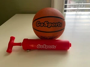 GoSports Indoor/Outdoor Mini Rubber Basketball & GoSports Pump - Picture 1 of 4