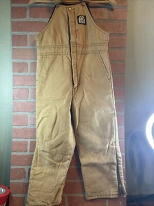 Polar King by Key Youth Bib Overalls Coveralls Size Small Brown Duck Insulated - Picture 1 of 6