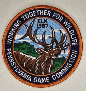 Vintage 1987 Pennsylvania Game Commission Elk Patch - Picture 1 of 3