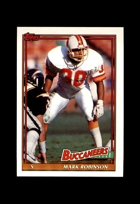 1991 TOPPS FOOTBALL BUCCANEERS #496 MARK ROBINSON  - Image 1 of 2