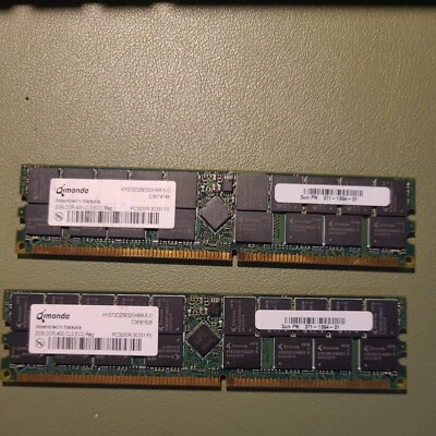 SERVER RAM Qimonda HYS72D256220HBR-5-C 4GB RAM (2*2GB) - Bild 1 von 2