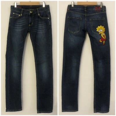 ICEBERG Jeans denim Lisa Simpson - Matt Groening The Simpsons - Tg 26 - Imagen 1 de 4