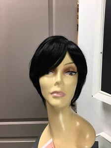 Forever Young TWIGGY Short Layered Pixie Wig, Color 1 Black *CLOSEOUT SALE* - Picture 1 of 4