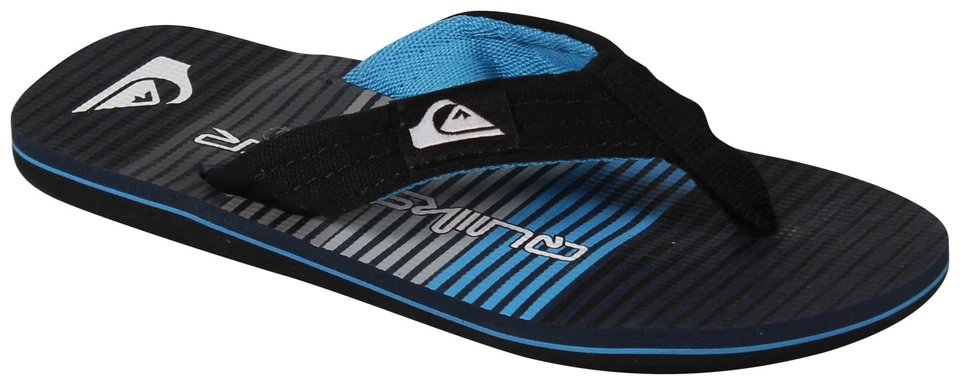 Sandalia Quiksilver Molokai Layback para niño - negra/azul/gris - nueva Foto 1 de 1