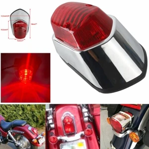 1X Chrome Taillight Running Brake Lamp For Honda Goldwing GL Yamaha Road Star XV - Picture 1 of 9