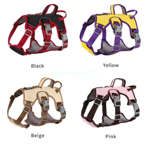 No-Pull Dog Harness Adjustable Reflective Outdoor Pet Walking Vest with Handle - Picture 1 of 15