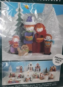 Vintage design works crafts inc. Plastic canvas carolers kit - Picture 1 of 3