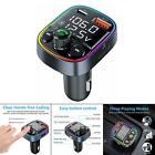 Car Bluetooth Adapter Stereo Sound PD Port Charger Dual Charger 7 Color LED