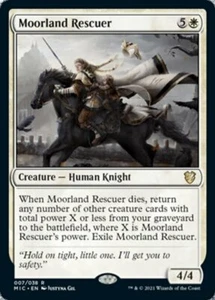 MOORLAND RESCUER mtg NM-M Innistrad: Midnight Hunt Commander 1 Rare - Picture 1 of 1