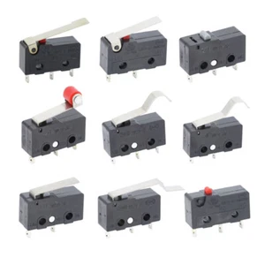 10 PCS Micro Switch 2/3Pin NO/NC Mini Limit Switch 5A 250VAC Roller Arc lever - Picture 1 of 71