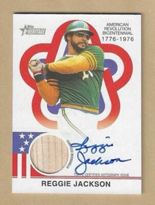 2025 Topps Heritage REGGIE JACKSON #BAR-RJ Bicentennial Auto Relic #'d 35/76 HOF - Picture 1 of 2