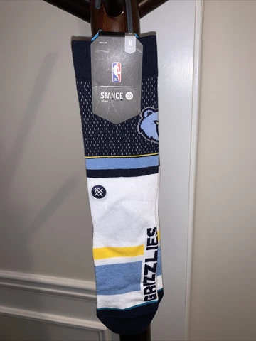 Memphis Grizzlies Stance Socks NBA Basketball Mens Medium M Cover