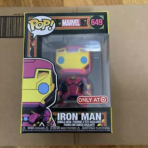 Funko POP! Marvel IRON MAN #649 Target esclusivo personaggio in vinile nero chiaro - Foto 1 di 8
