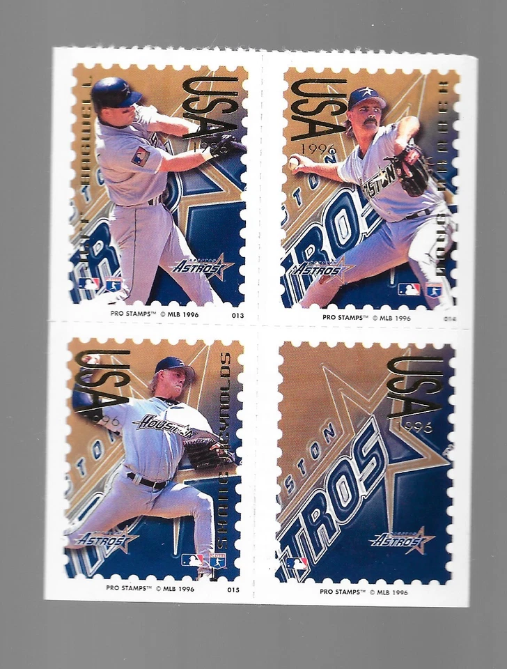 Houston Astros Pro Stamps MLB Baseball Team Vintage 1996 Jeff Bagwell + - Image 1 of 2