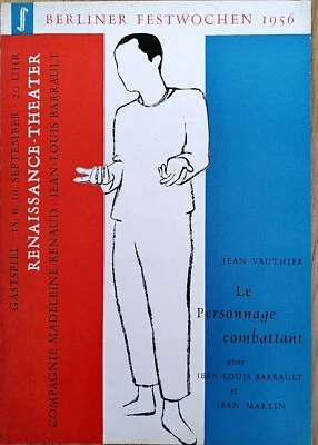 Rarität - Le personnage combattant 56 -Programmheft - Renaissance-Theater Berlin - Bild 1 von 3