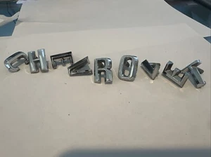 1960 1961 Chevrolet Impala Bel Air HOOD LETTERS "CHEVROLET" - Picture 1 of 12