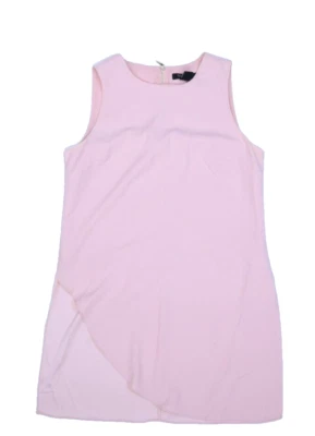 Vestido recto forrado con cremallera en la espalda sin mangas rosa mercado negro de la Casa Blanca para mujer 10 Foto 1 de 4