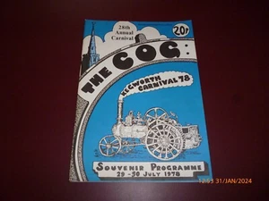 KEGWORTH LEICESTERSHIRE STEAM 28th ANNUAL CARNIVAL 1978 PROGRAMME OX ROAST STORY - Picture 1 of 7