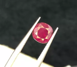 1.80 ct top quality natural blood color Ruby cut gem from Afghanistan - Picture 1 of 5