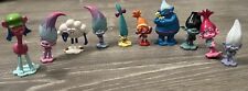 DREAMWORKS TROLLS Toys Action Figures Cake Toppers Lot of 10