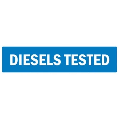 BUTTS OF BAWTRY MOT Diesels Tested Sign 146mm x 600mm /VOSA/DVSA sign -FREE DELIVERY - SMS0030