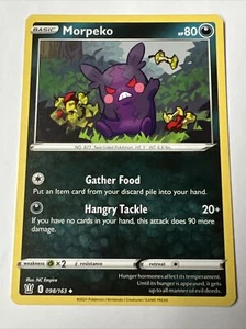 098/163 Morpeko Uncommon Pokemon Sword & Shield Battle Styles TCG ✨ - Picture 1 of 1