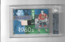 RARE 2001 BAP ULT. MEMORABILIA STAN MIKITA HOF GAME USED JERSEY #26 OF 50 MADE !