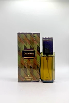 QUORUM BY ANTONIO PUIG 30ML CLASSIC EDT SPRAY CODE-9E02 WITH BOX)IMPERFECT BOX - Image 1 of 4