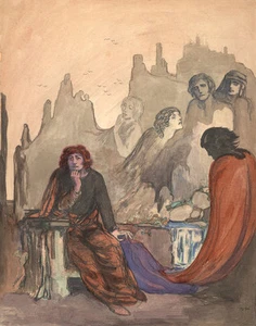 Pamela Colman Smith : "Red Cloak" (1908) — Giclee Fine Art Print ; occult - Picture 1 of 7