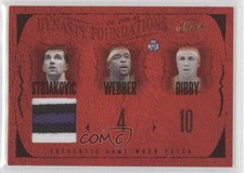 2004-05 Flair Dynasty Foundations Jerseys /99 Peja Stojakovic Chris Webber Patch