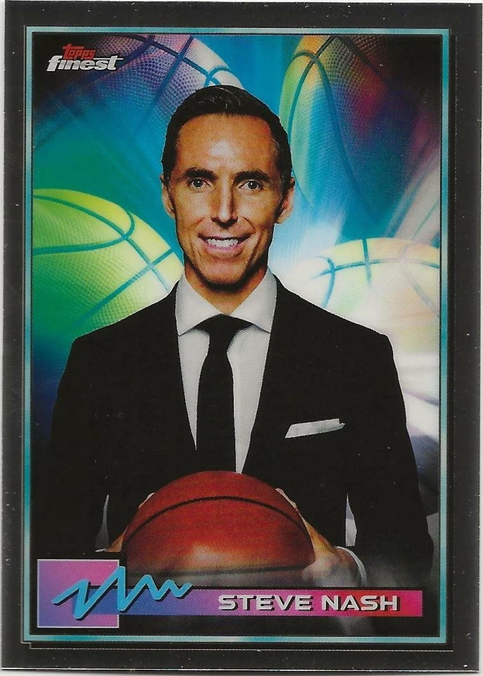 2021 Topps Finest NBA Basketball STEVE NASH Base Card #38 Mavericks/Suns - Image 1 of 1