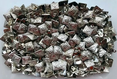 11mm 14mm Square Silver Effect Metal Shank Coat of Arms Clan Buttons (XM84 XM85) - Image 1 of 3