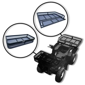 ATV Quad Bike Front and Rear Mount Basket 250kg Cargo Rack Mesh Wire Carrier - Picture 1 of 5
