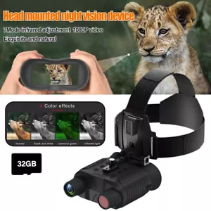 Nachtsichtgerät Infrarot Fernglas Digital Head Mount Goggles 8X ZOOM für Jagd - Bild 1 von 17
