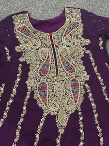 Asian Pakistani Indian wedding Party Formal dress Stitched - Picture 1 of 5