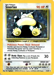 Snorlax 11/64 Pokemon Jungle Set Holo Rare MP - Picture 1 of 4