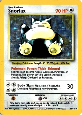 Snorlax 11/64 Pokemon Jungle Set Holo Rare MP - Image 1 of 4