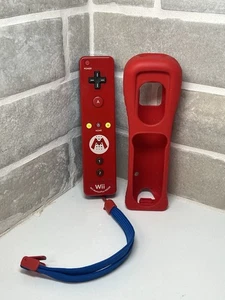 Official Nintendo Wii Motion Plus Remote Controller Mario Edition OEM RVL-036 - Picture 1 of 7