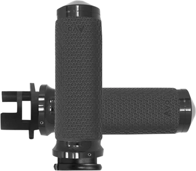 Empuñaduras de mano Avon negras de espuma viscoelástica de 1" 2014-2017 Indian Chieftain Roadmaster Foto 1 de 2