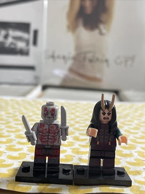 Lote MINIFIGURA DRAX + MANTIS LEGO MCU MARVEL GUARDIANES DE LA GALAXIA DAVE BAUTISTA Foto 1 de 4