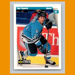 Tarjeta de hockey Tony Granato #218 1997-98 Collectors Choice San Jose Sharks NHL - Imagen 1 de 3